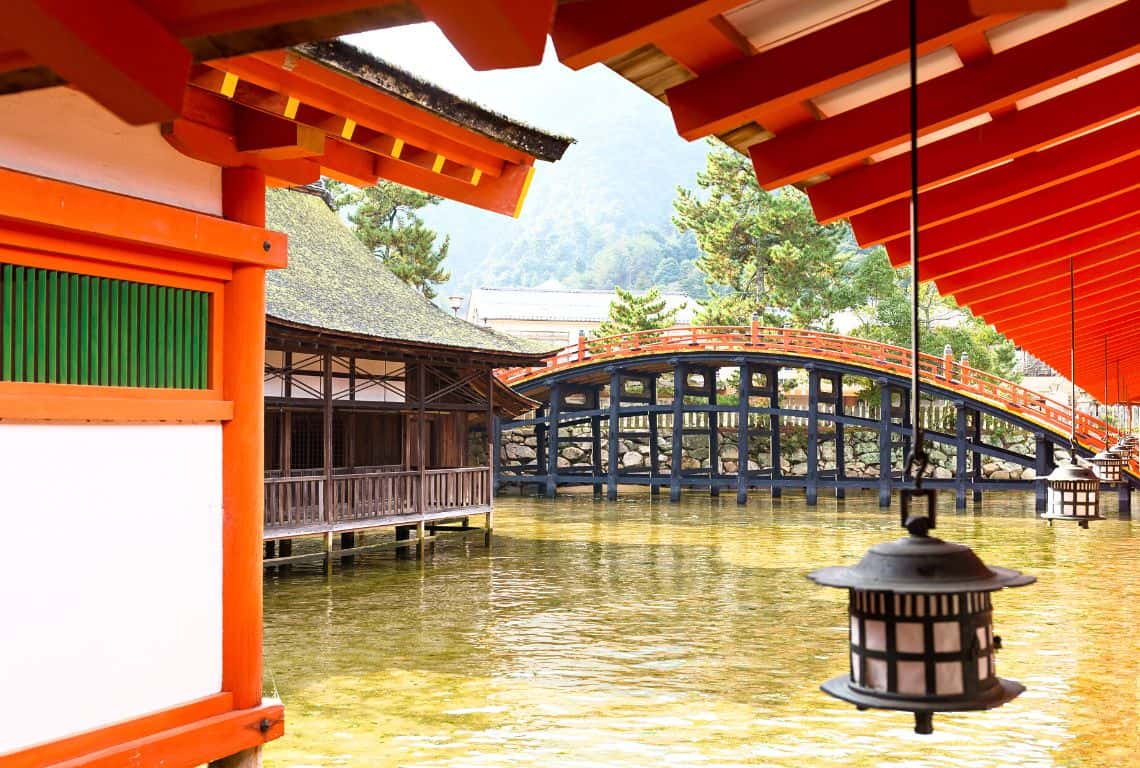 Arched Bridge on Miyajima Island