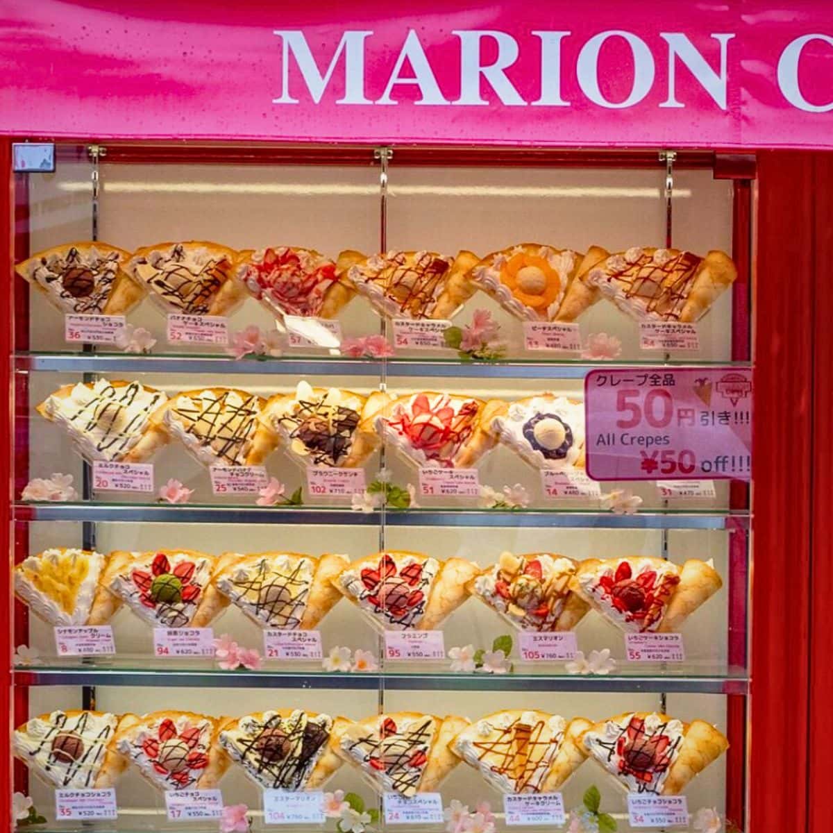 Shibuya 19 Marion Crepes on Takeshita Street