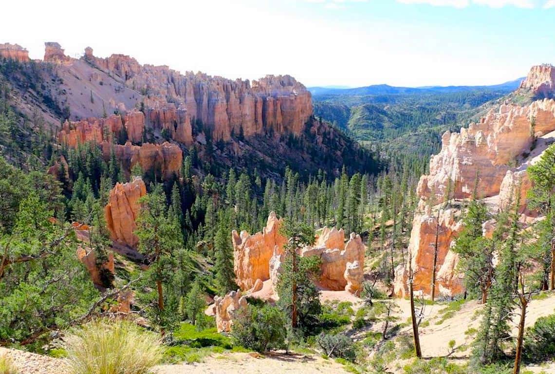 Sheep Creek and Swamp Canyon Loop Trail in Bryce Canyon
