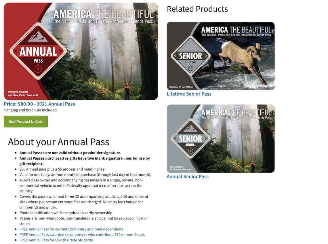 Annual Pass to National Parks Annual Pass to National Parks