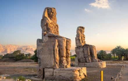 Visiting Colossi of Memnon