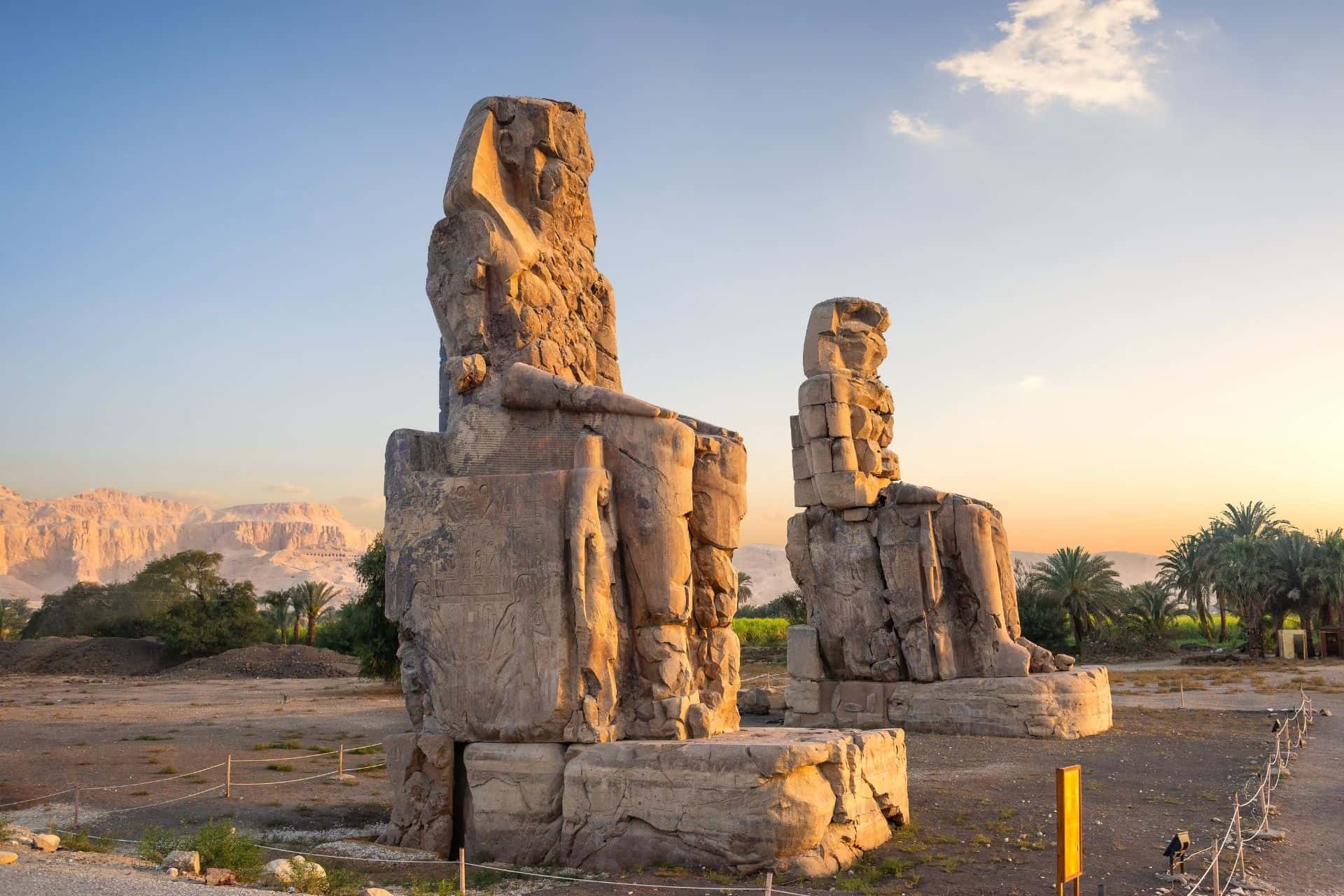 Visiting Colossi of Memnon