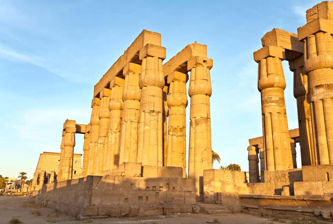 The Courtyard of Amenhotep III at Luxor Temple