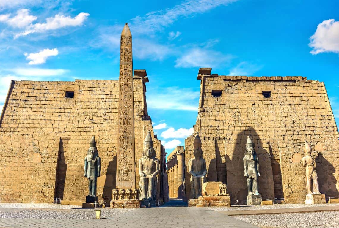 The First Pylon at Luxor Temple