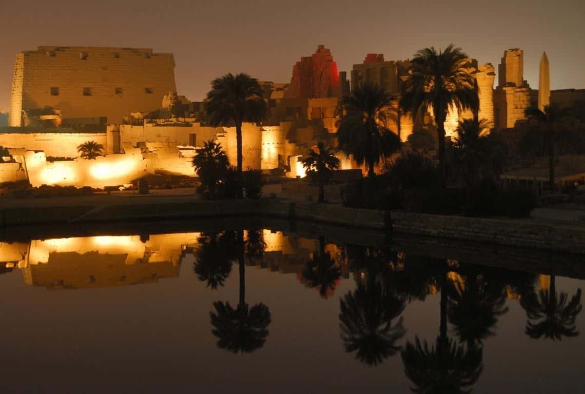 Karnak Temple at night