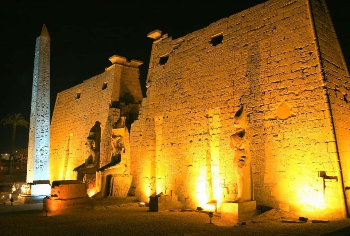 Luxor Temple at Night