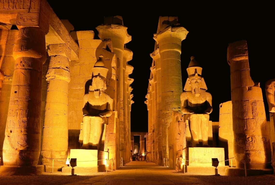 Luxor Temple at Night