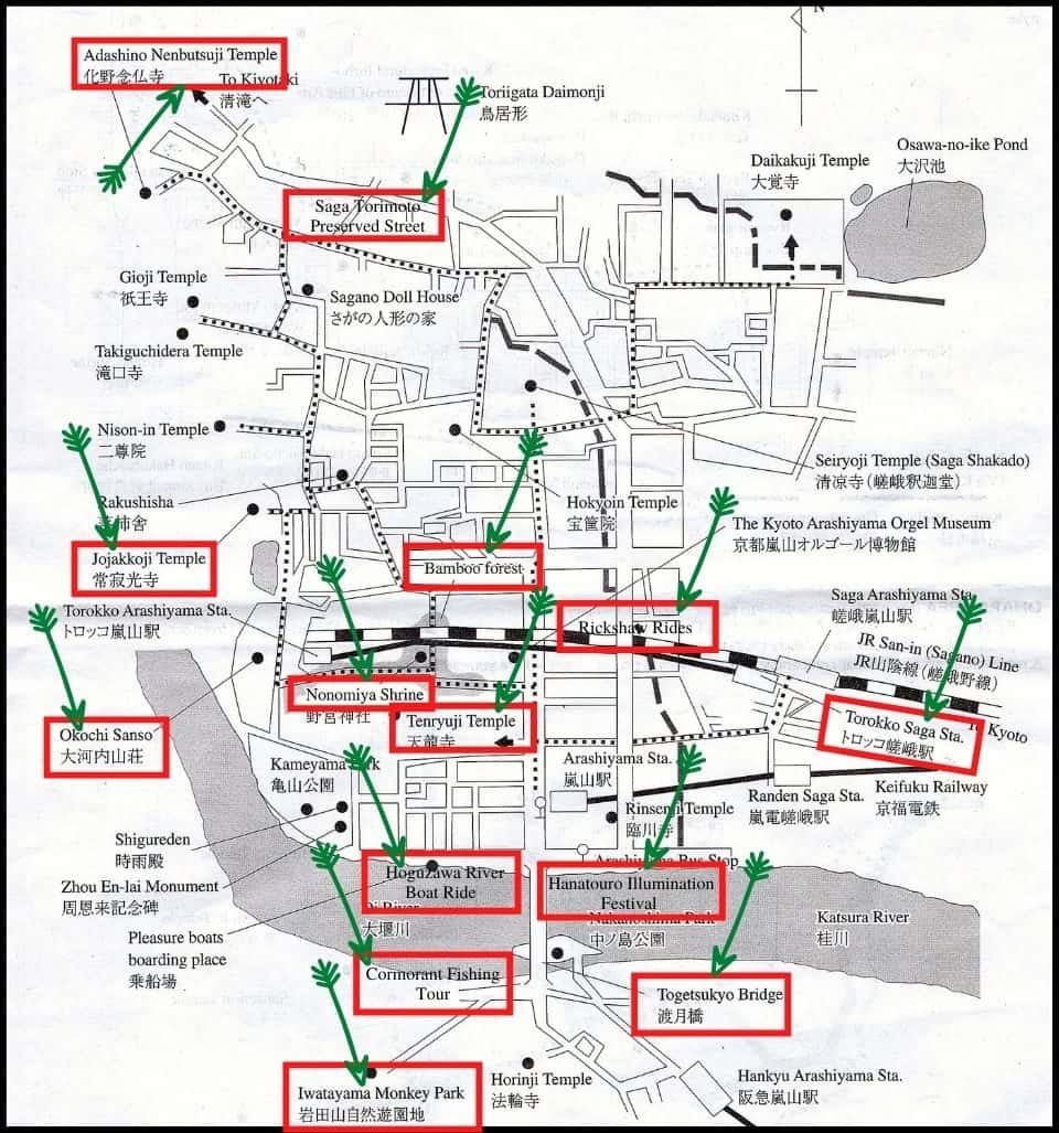 Arashiyama Map