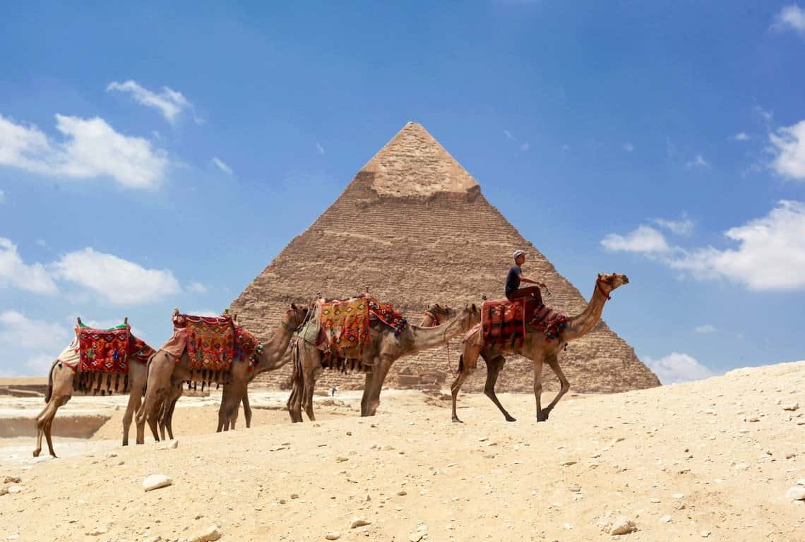 Visiting Pyramids of Giza