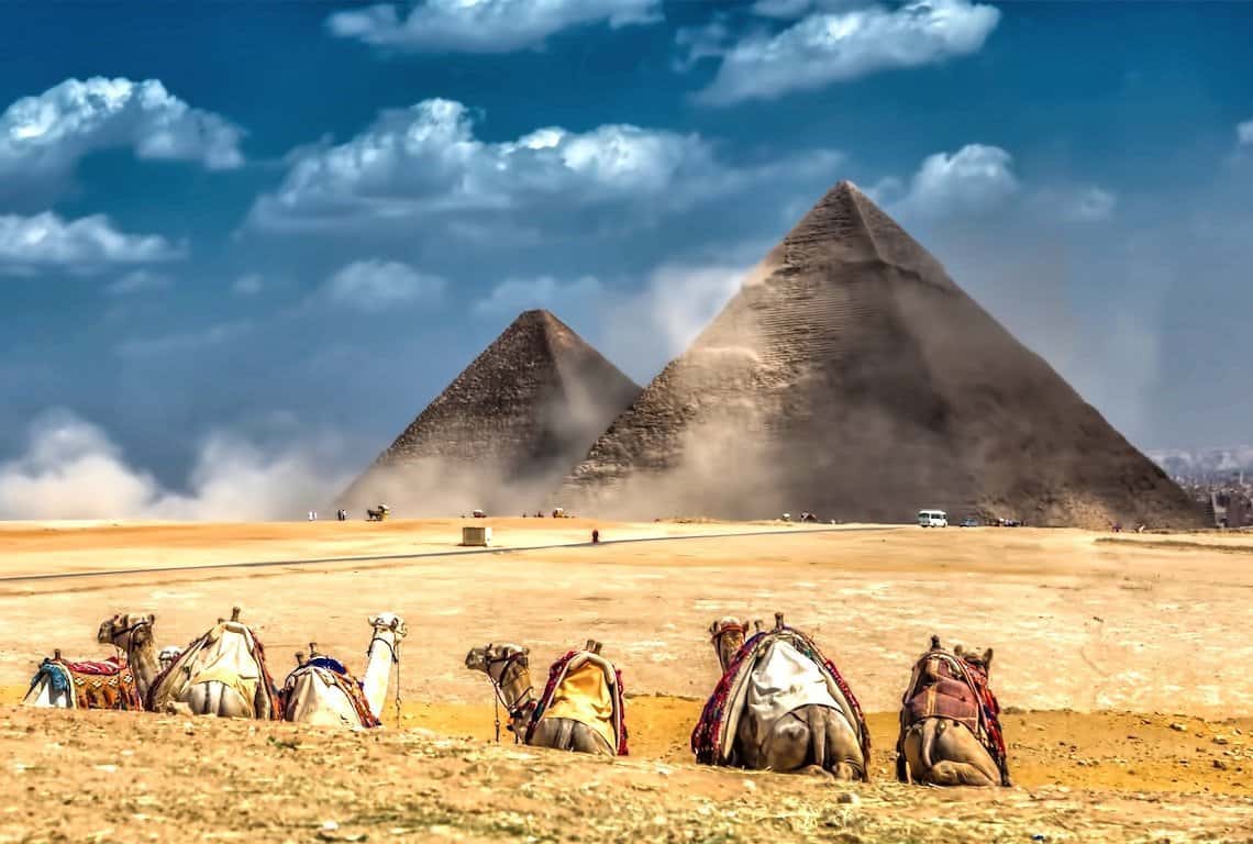 Visiting Pyramids of Giza
