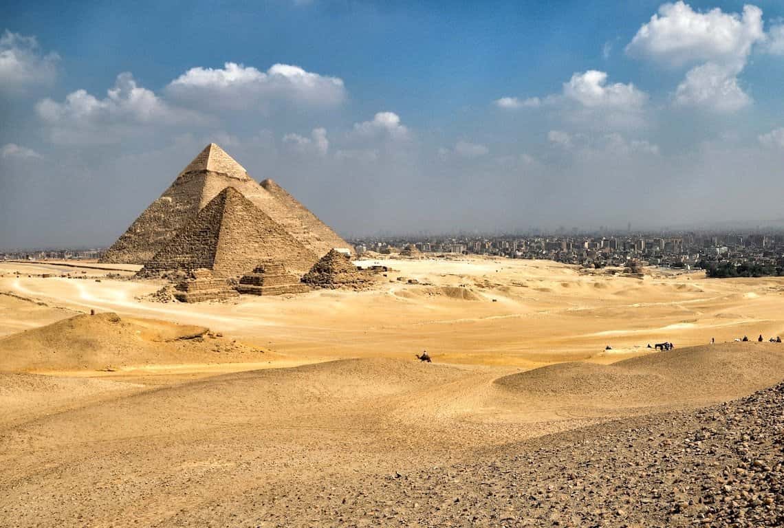 Visiting Pyramids of Giza 
