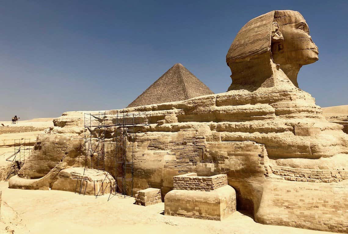 Visiting Pyramids of Giza