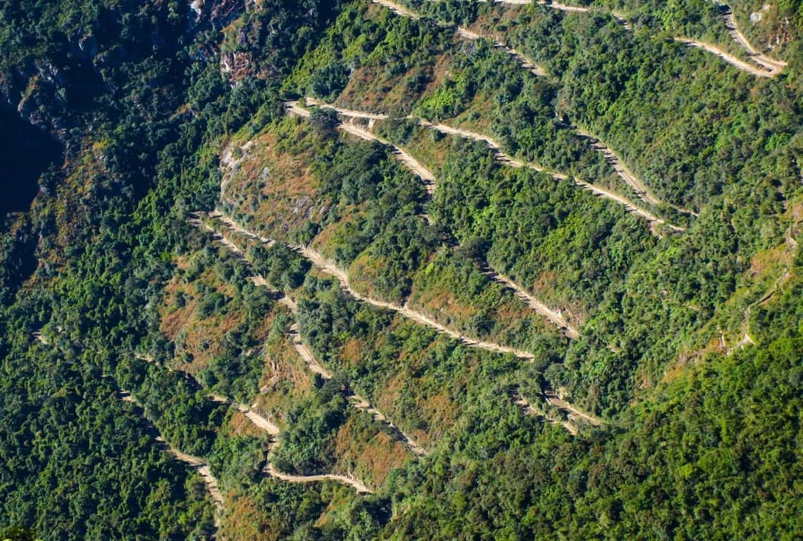 Hiking to Machu Picchu from Aguas Calientes, Peru