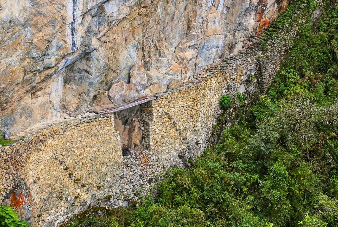 Inca Bridge at Machu Picchu