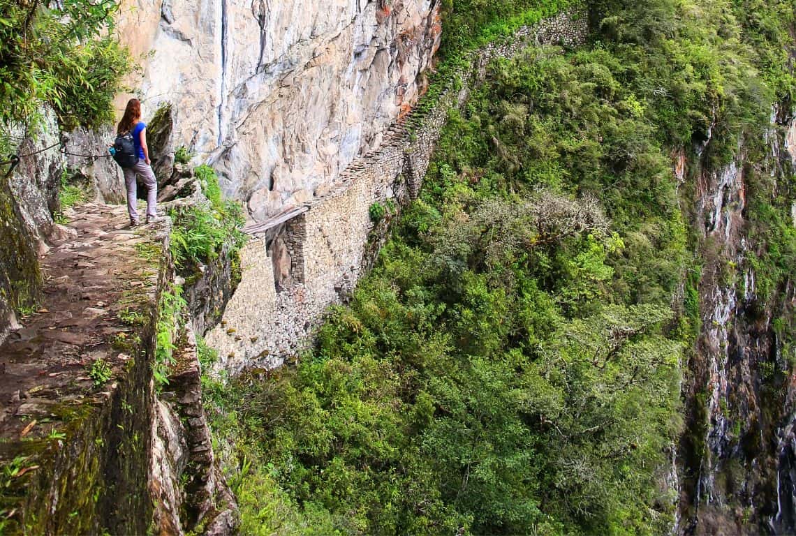 Inca Bridge at Machu Picchu