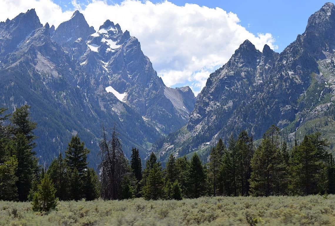 Cascade Canyon Turnout in Grand Teton National Park