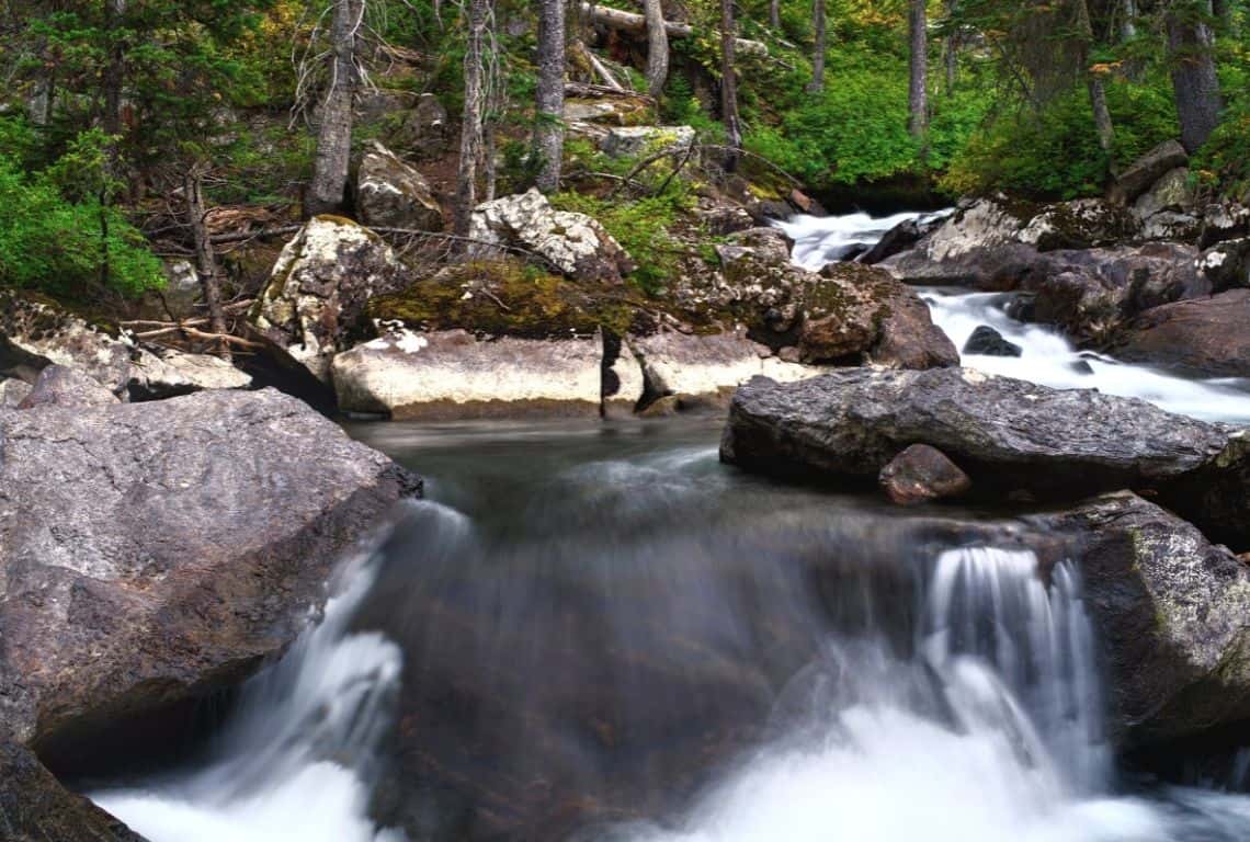 Cascade Canyon Creek at Jenny Lake in Grand Teton