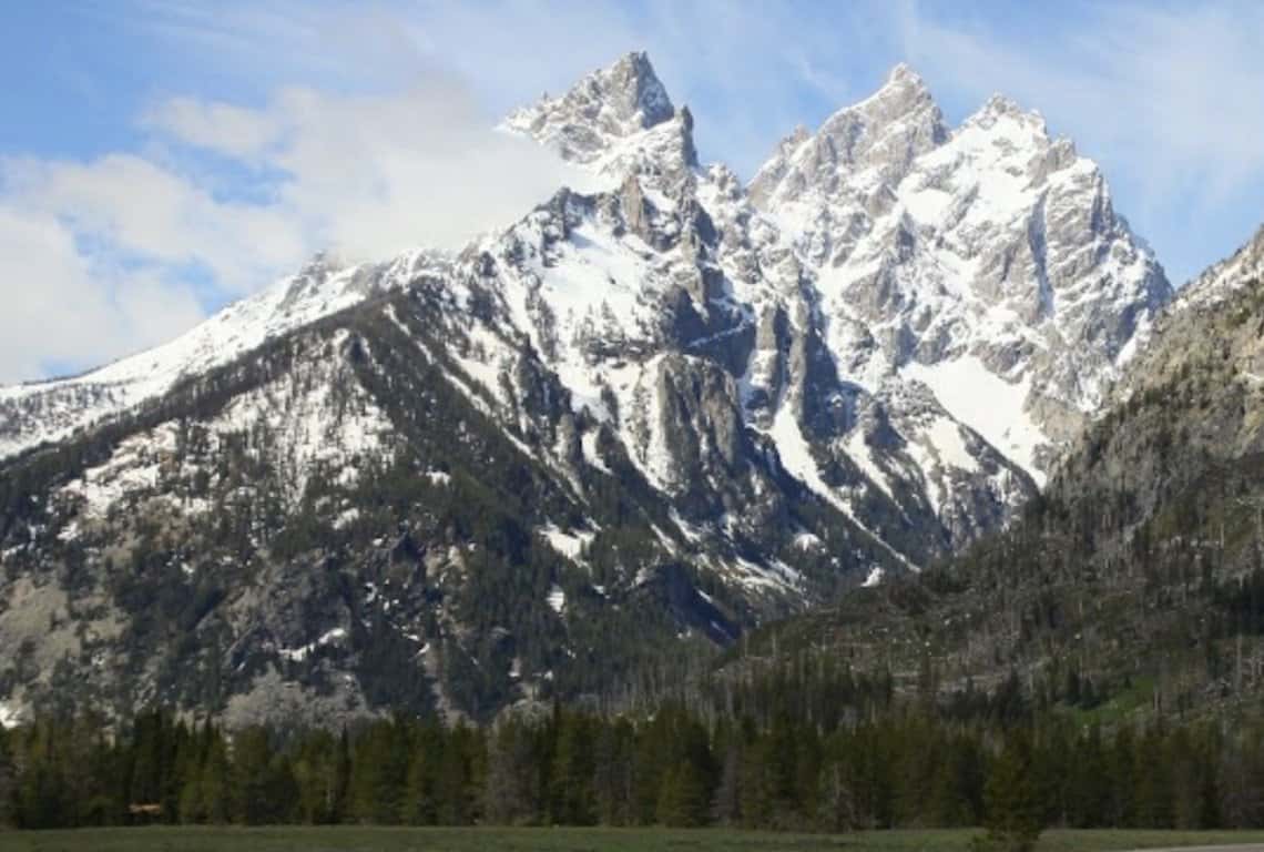 Cathedral Group Turnout in Grand Teton