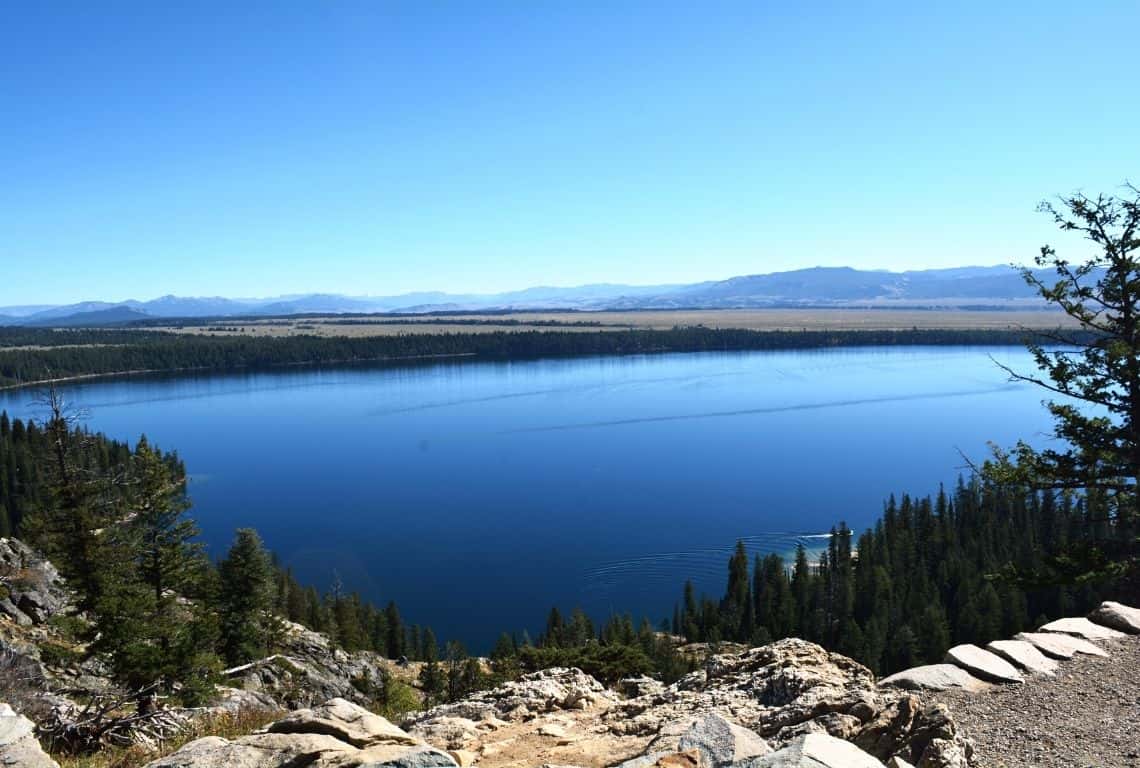 View from Inspiration Point in Grand Teton