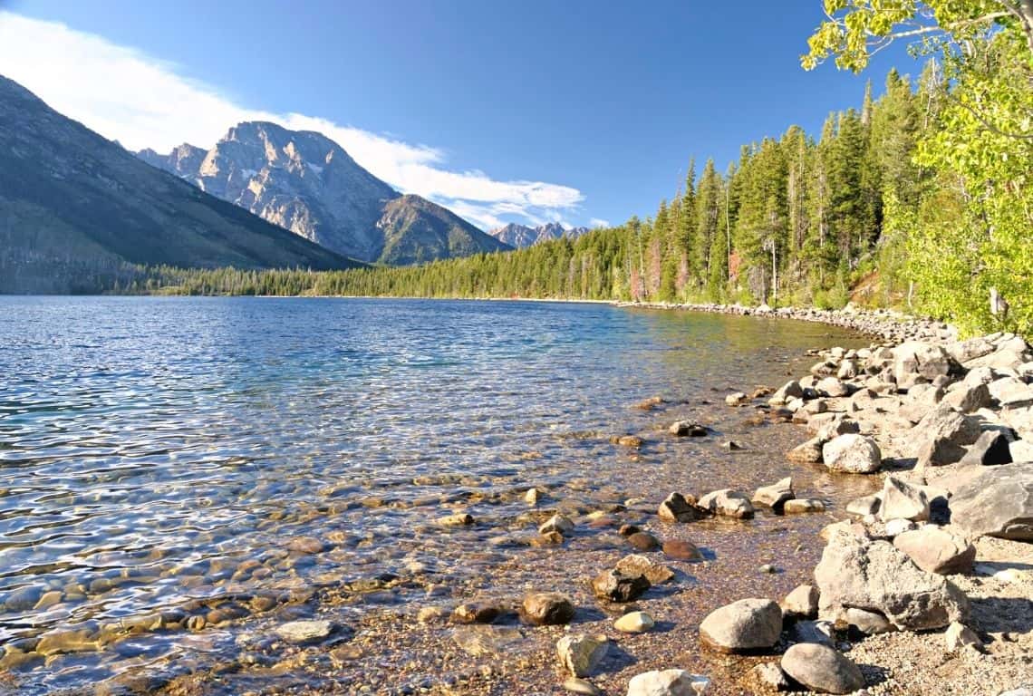 Jenny Lake in grand Teton