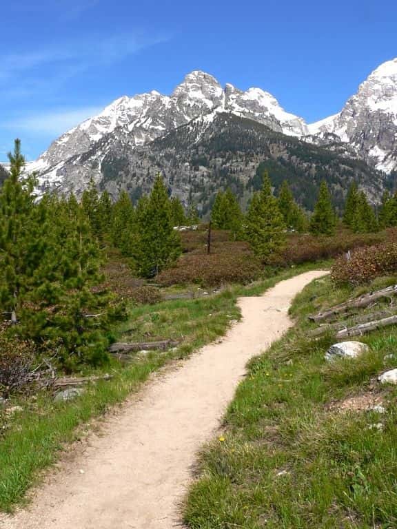 Trail to Taggart Lake in Grand Teton