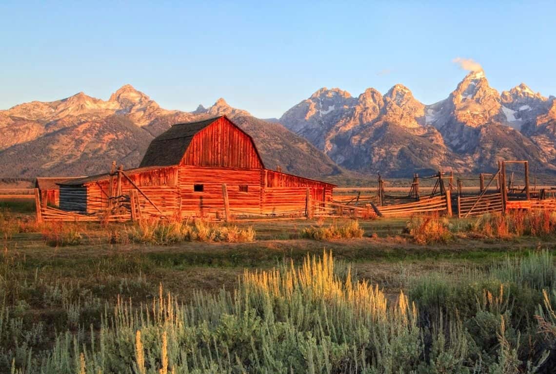 Mormon Row in Grand Teton