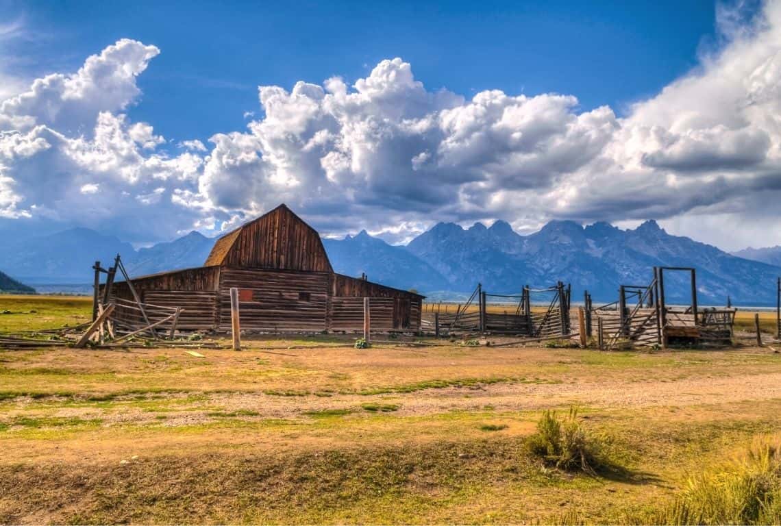 Mormon Row in Grand Teton