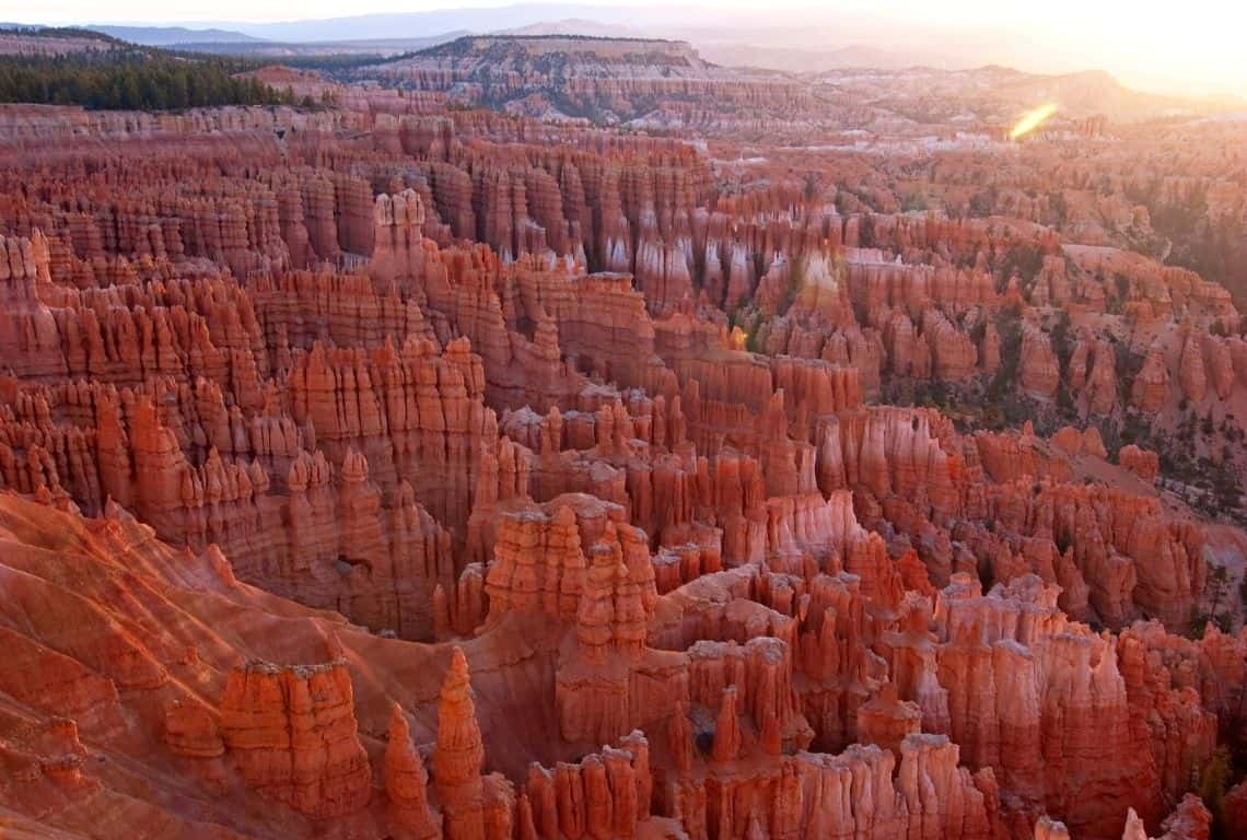 View from Inspiration Point at Sunrise