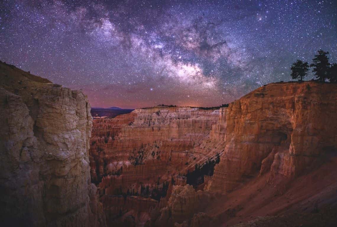 Nighttime in Bryce Canyon