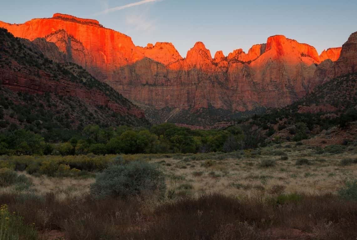 Towers of the Virgin in Zion