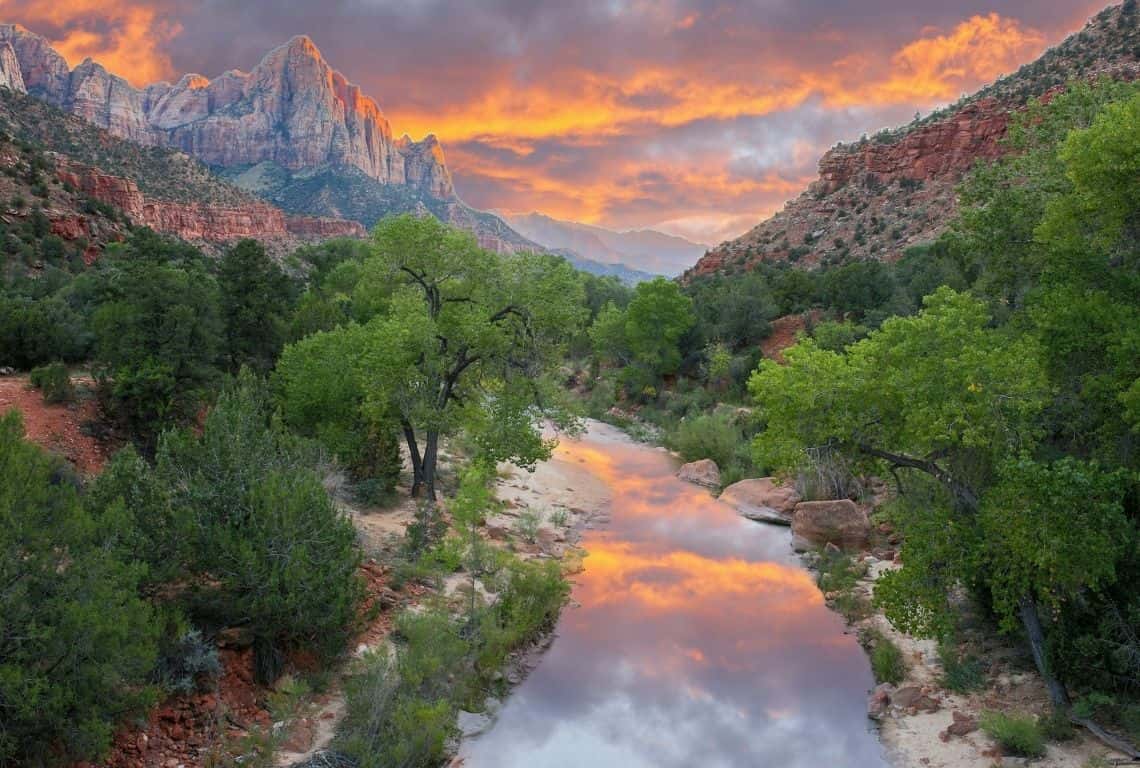 The Watchman Mountain in Zion.