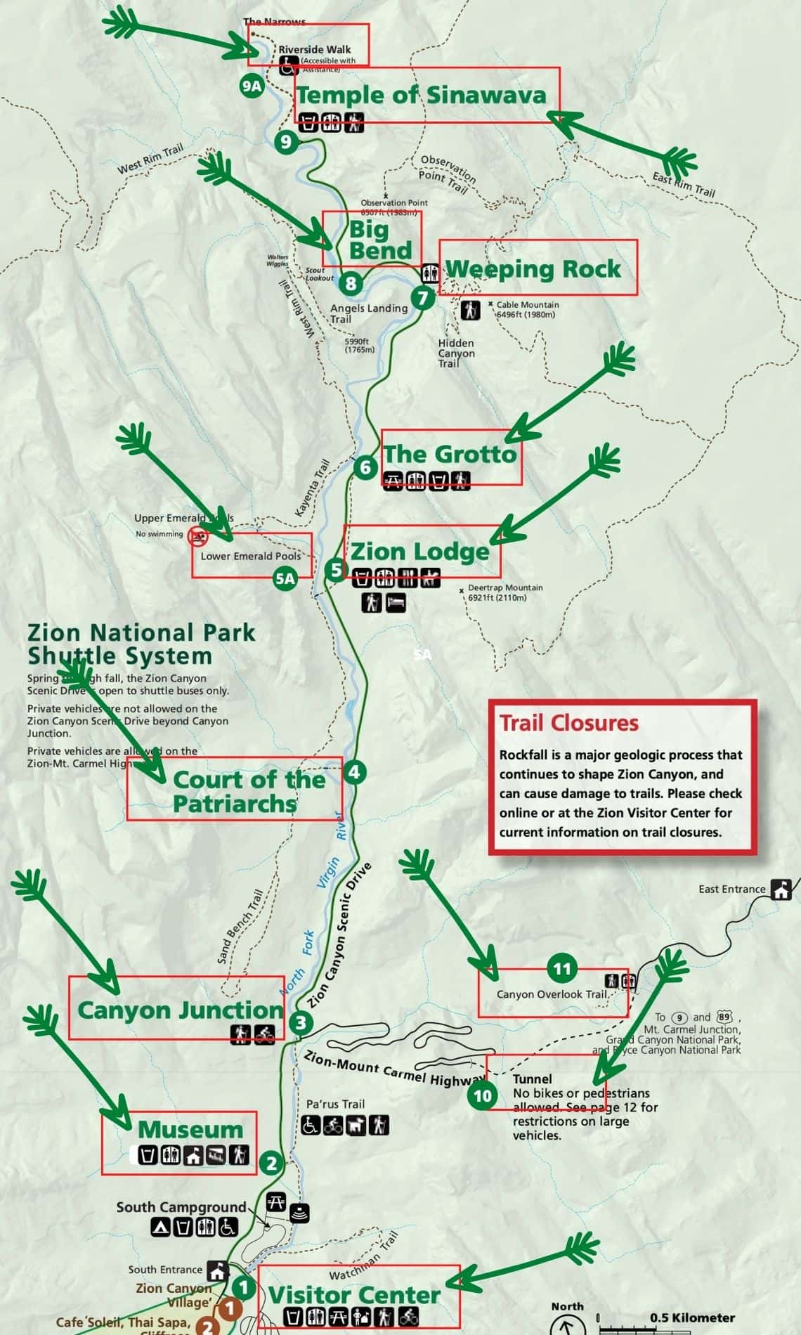 Scenic Drive in Zion National Park