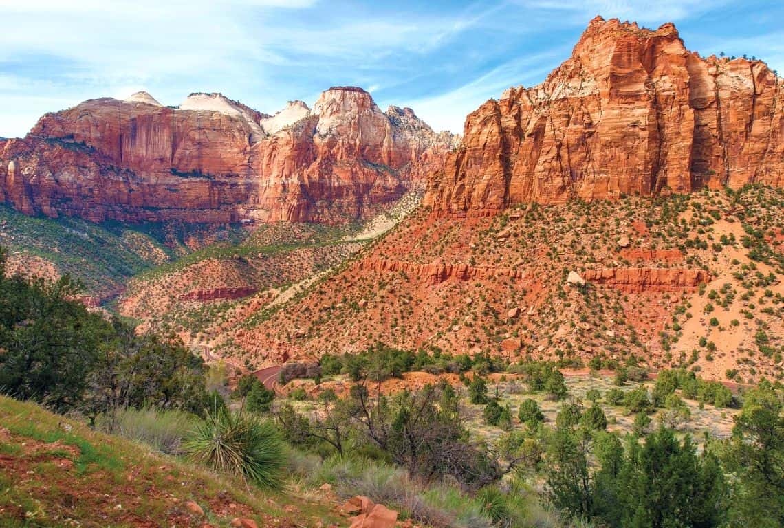 driving tour through zion national park