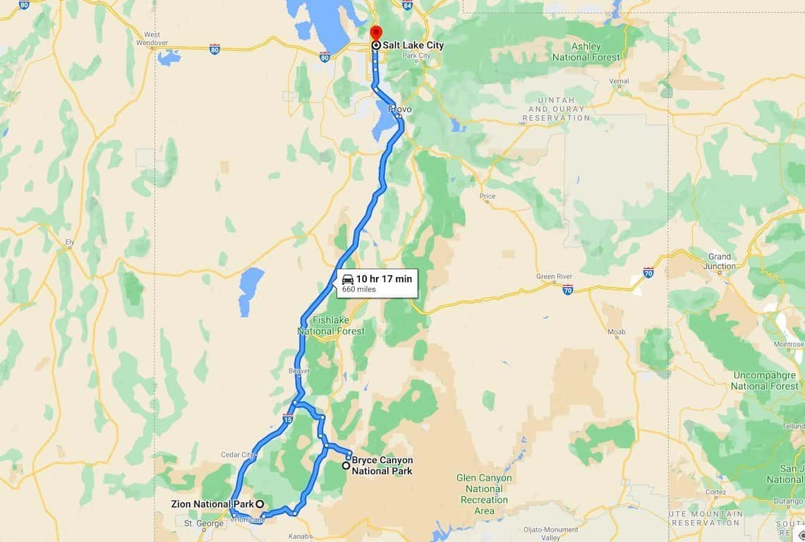 Zion to Bryce Canyon 3 Days Itinerary