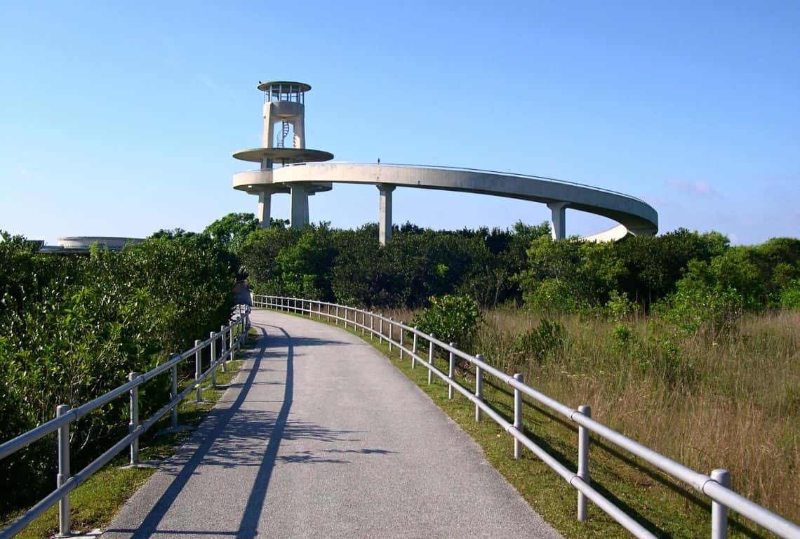 Overlook tower in Shark Valley