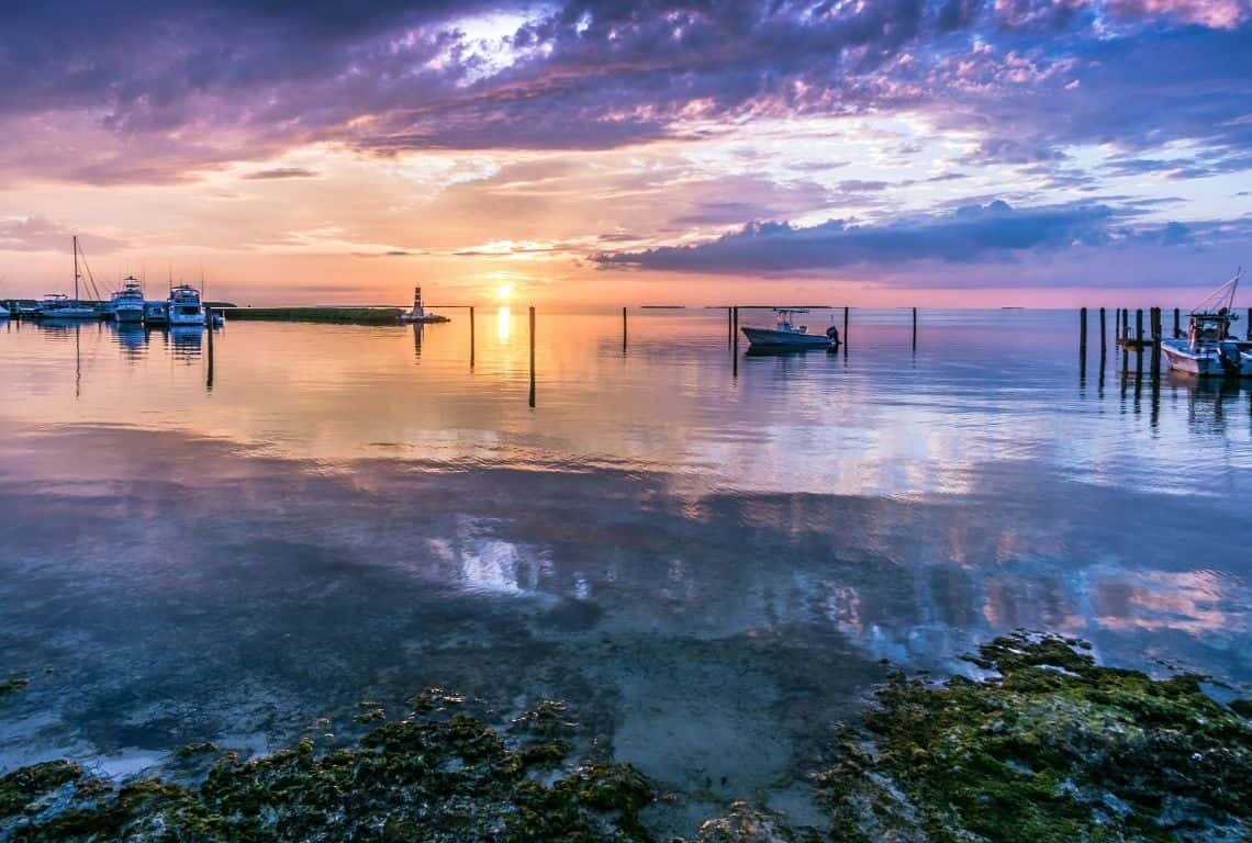 Marker 88 Restaurant view at sunset