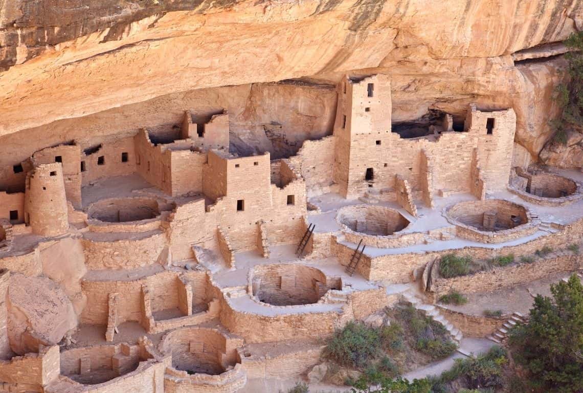 Cliff Palace Dwellings in Mesa Verde National Park