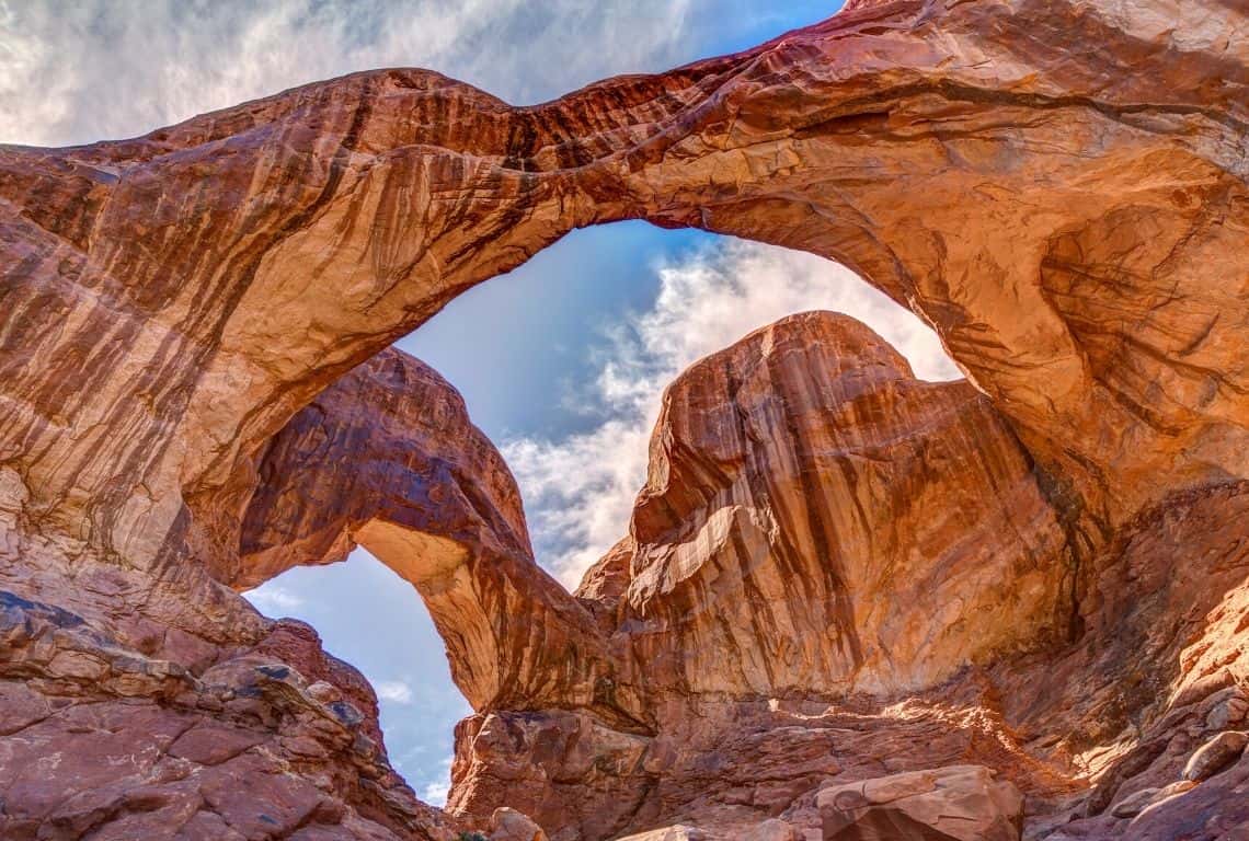 Double Arch in Arches National Park