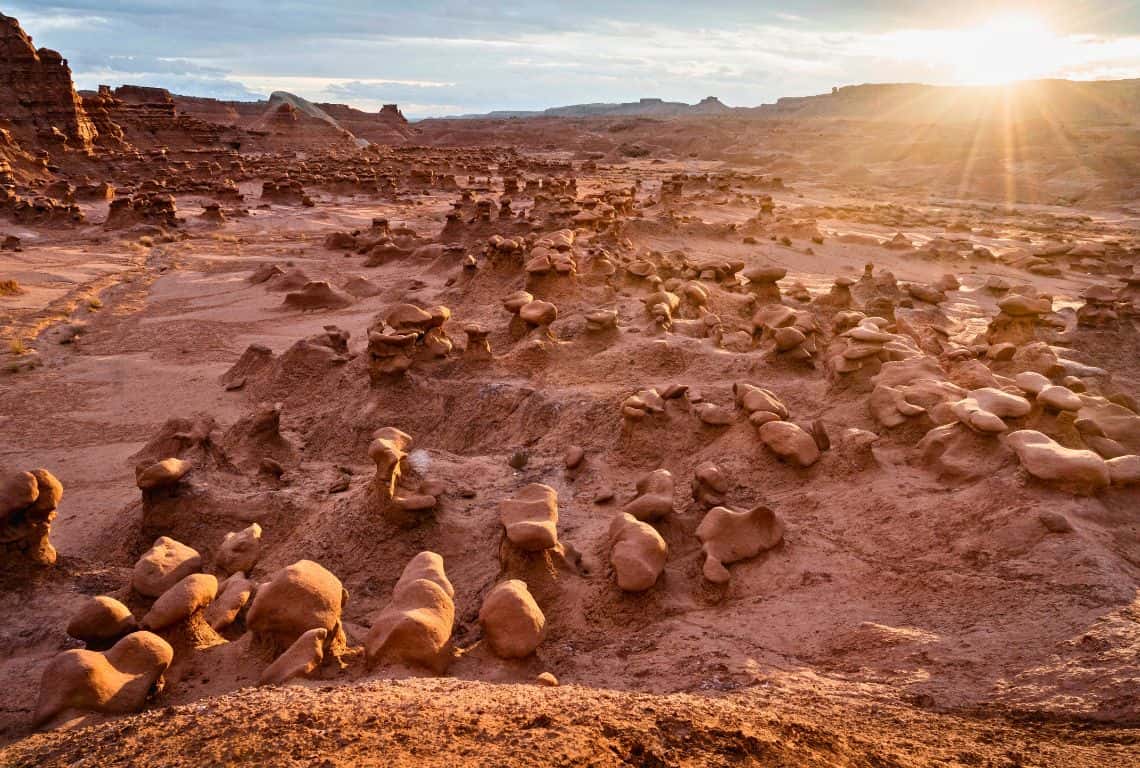 Sunrise in Goblin Valley State Park