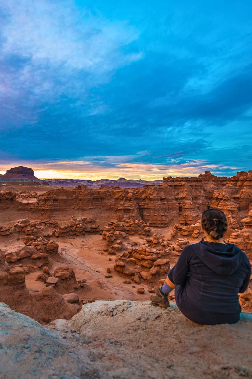 Sunset in Goblin Valley State Park