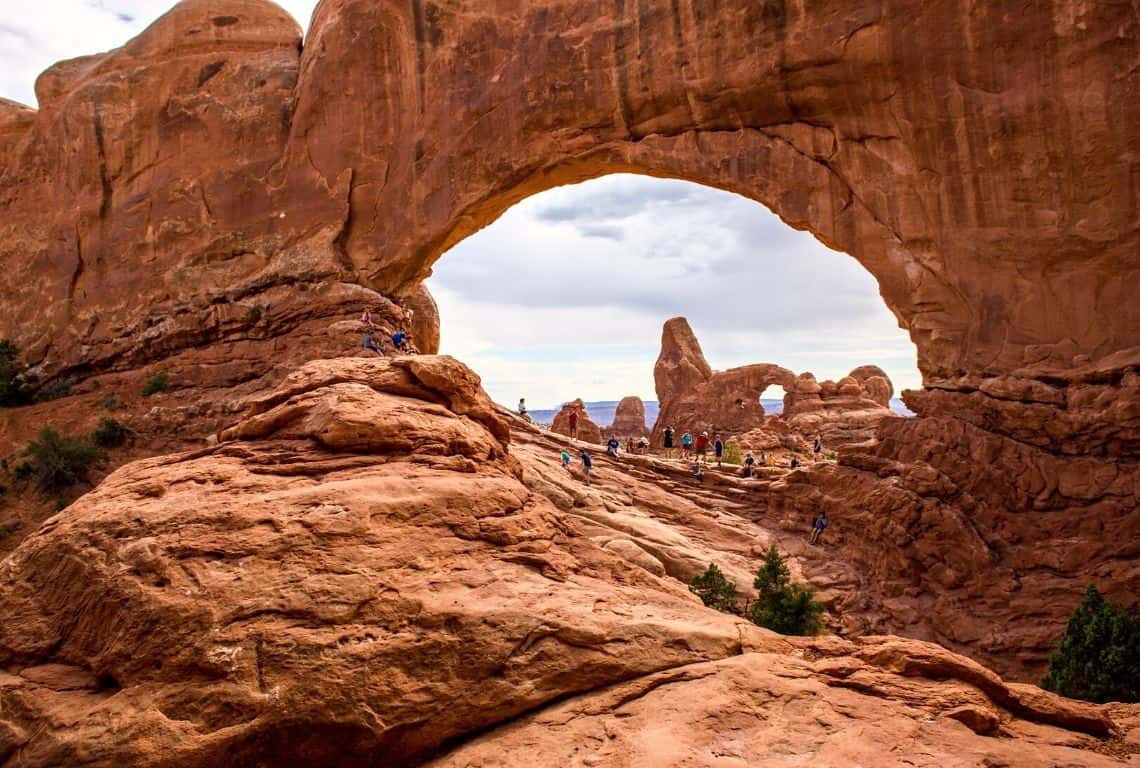 North Window and Turret Arch in Arches National Park
