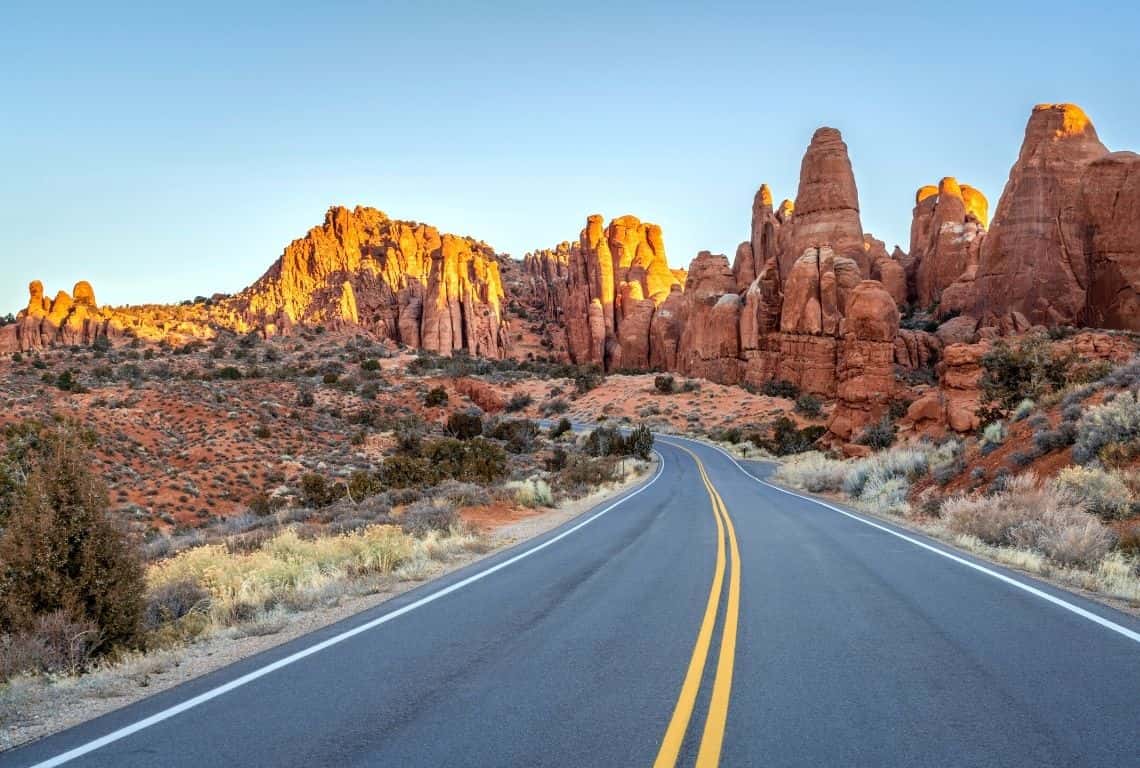 Scenic Drive in Arches