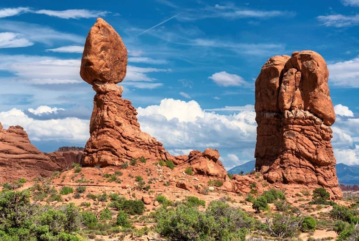 First Visit to Arches National Park Balanced Rock in Arches National Park