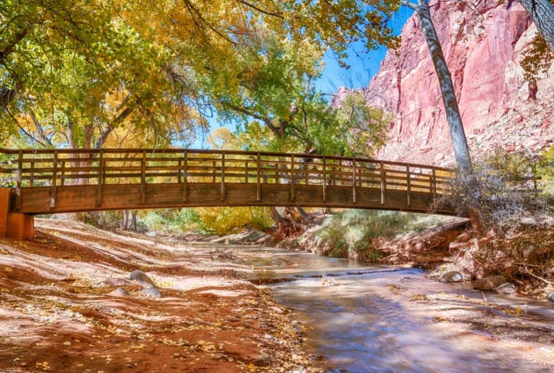 Fremont River Trail in Capitol Reef