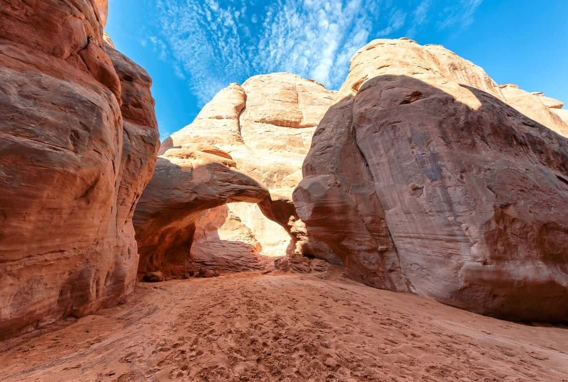 First Visit to Arches National Park Sand Dune Arch