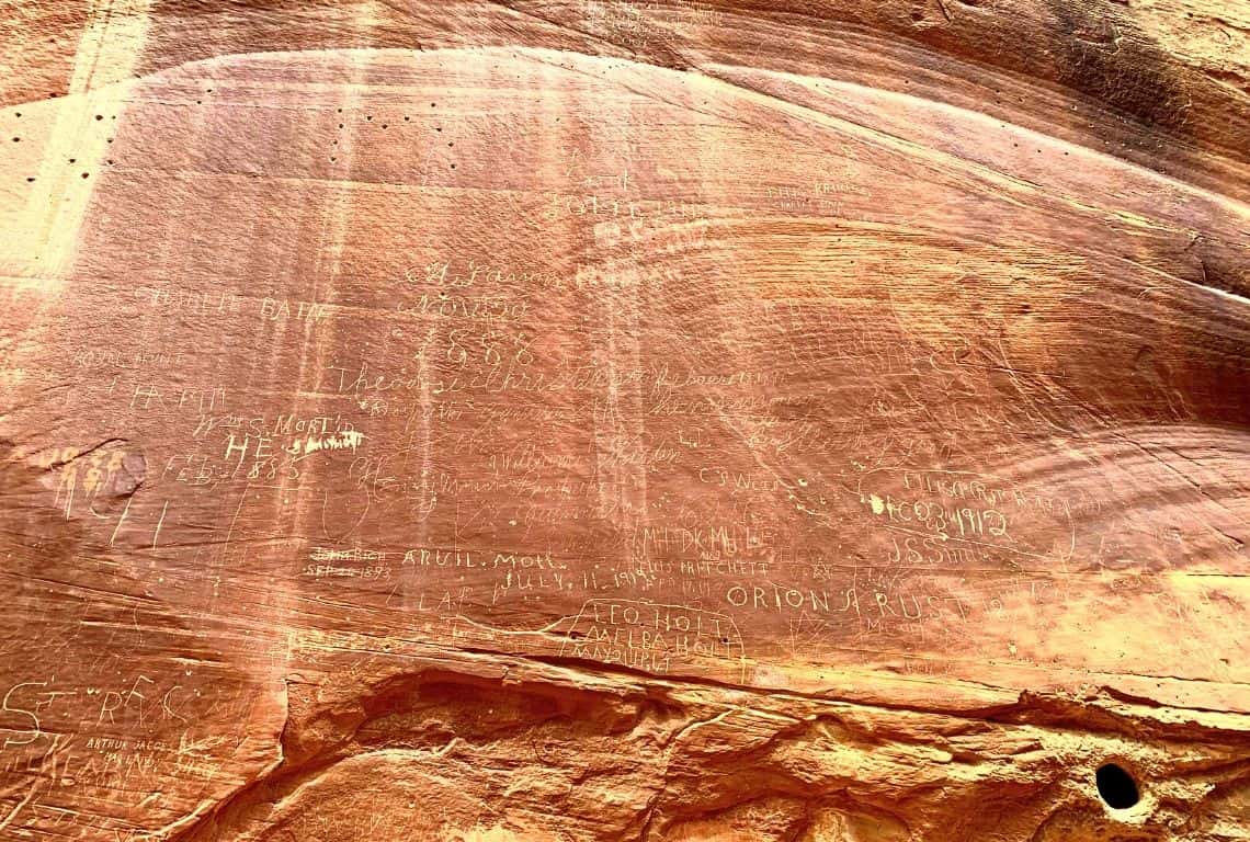 Pioneer Register on Capitol Gorge Trail