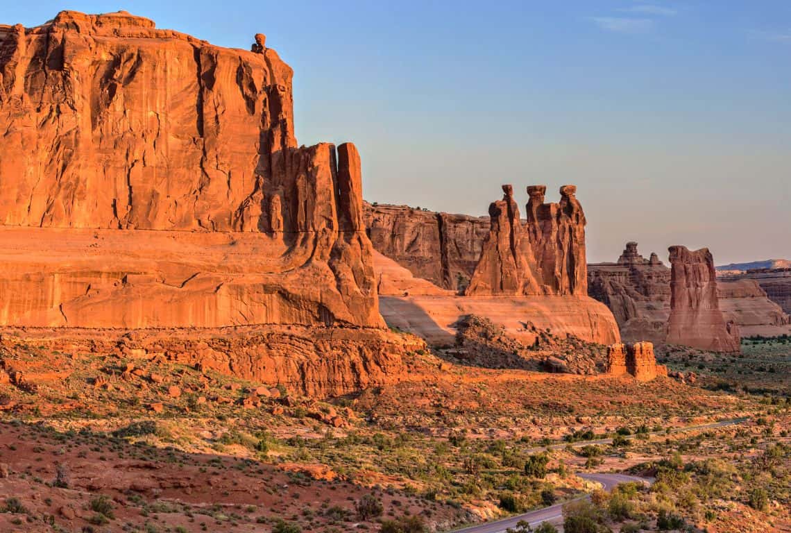 Courthouse Towers Viewpoint in Arches