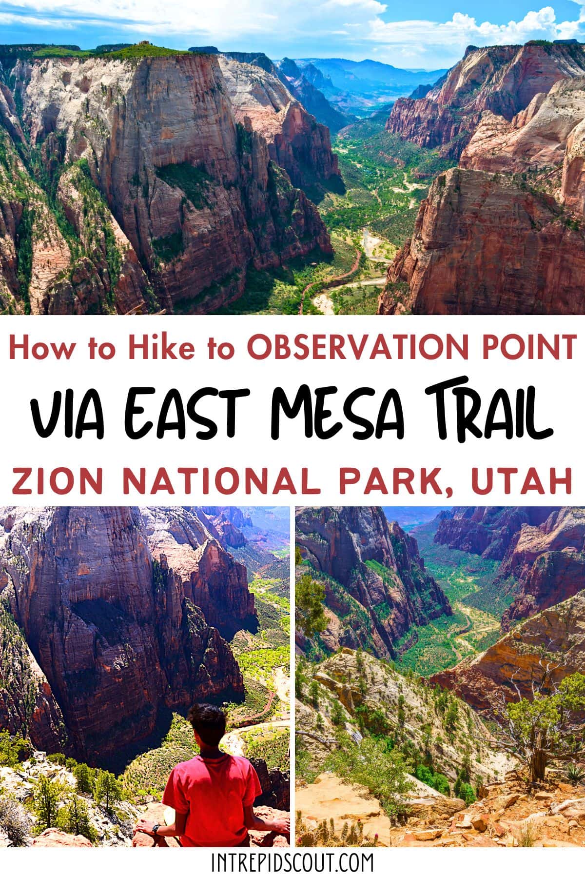 Hike to Observation Point via East Mesa Trail Hike to Observation Point via East Mesa Trail