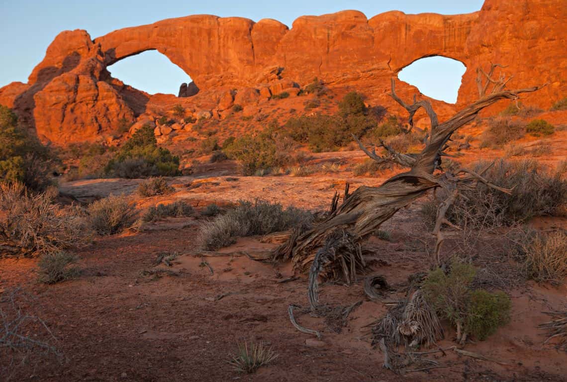 North and South Window in Arches National Park