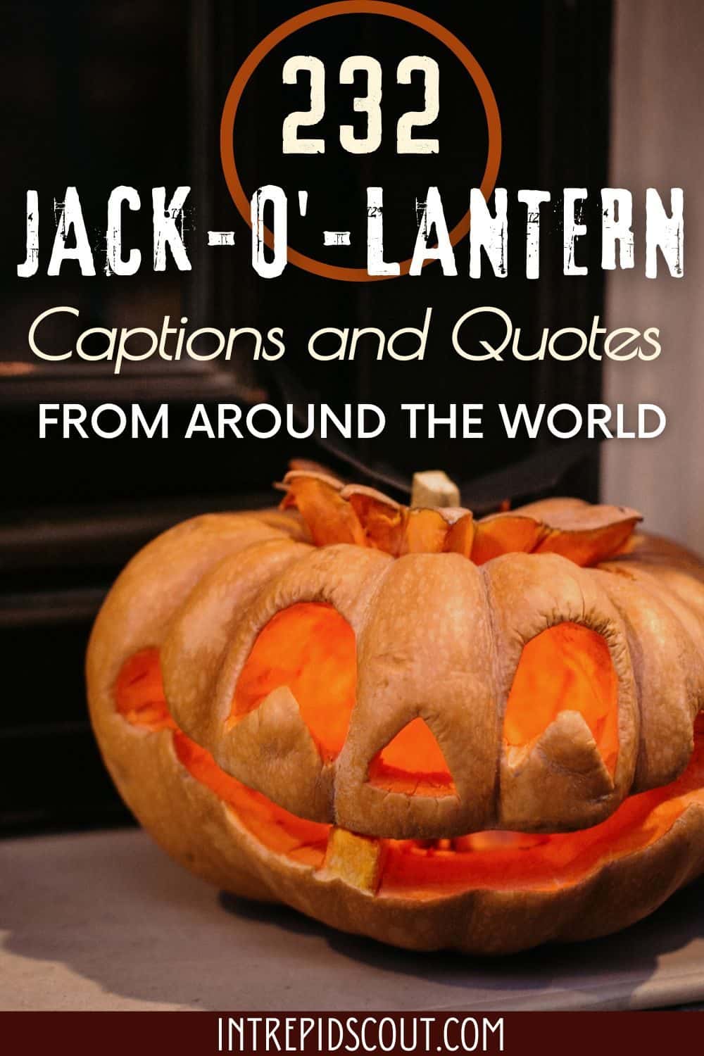 Jack-o-lantern captions and quotes